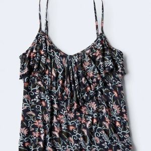 Aeropostale Floral Ruffle Cami Size Small